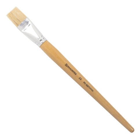 Кисть BRAUBERG, щетина, плоская, № 22, 200207 по низкой цене оптом 