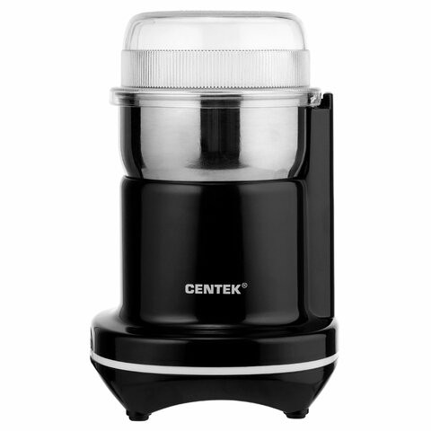 Кофемолка CENTEK CT-1365, мощность 250 Вт, вместимость 70 г, пластик, черная, CT-1365 Black по низкой цене оптом 