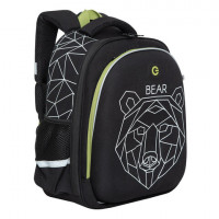 Ранец GRIZZLY анатомическая спинка, c бейджем, для мальчиков, BEAR, 36х28х20 см, RAz-, RAz-287-9/1
