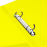 Папка на 2 кольцах BRAUBERG "Neon", 25 мм, внутренний карман, неоновая, желтая, до 170 листов, 0,7 мм, 227457 по низкой цене оптом 