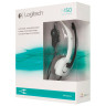 Наушники с микрофоном (гарнитура) LOGITECH H150, проводные, 1,8 м, с оголовьем, белые, 981-000350 по низкой цене оптом Краснодар, Москва, Уфа, Казань, Барнаул, Владивосток, Хабаровск, Сахалин, Красноярск, Екатеренбург, 