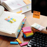 Блоки самоклеящийся (стикер) POST-IT ORIGINAL "Прилив Энергии" 38х51 мм, КОМПЛЕКТ 12 шт. по 100 л., ассорти, 653-TFEN по низкой цене оптом 