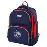 Рюкзак BRAUBERG CLASSIC, легкий каркас, премиум материал, Lion, синий, 37х32х21 см, 228829 по низкой цене оптом 
