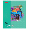 Тетрадь А5 48л. HATBER скоба, клетка, обложка картон, Dog mafia (микс в спайке), 48Т5, 48Т5В1 по низкой цене оптом 