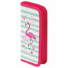 Пенал ПИФАГОР, 1 отделение, ламинированный картон, 19х9 см, "Flamingo", 229196 по низкой цене оптом 