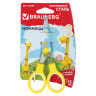 Ножницы BRAUBERG "Kid Series", 130 мм, жёлтые, с цветной печатью "Жирафы", закругленные, 232269 по низкой цене оптом 