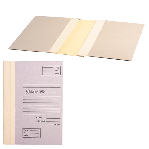 Папка архивная для переплета А4 (310х215 мм), 40 мм, без клапанов, переплетный картон/коленкор по низкой цене оптом 