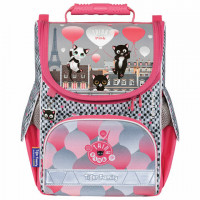 Ранец TIGER FAMILY для начальной школы, Nature Quest, "Think Pink in Paris", 35х31х19 см, 270200