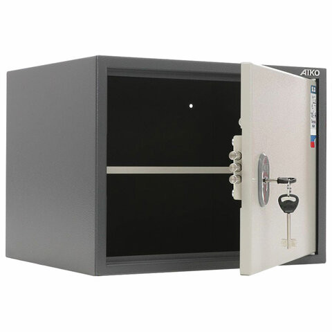 Шкаф металлический для документов AIKO "SL-32" ГРАФИТ, 320х420х350 мм, 10 кг, S10799030002 по низкой цене оптом Краснодар, Москва, Уфа, Казань, Барнаул, Владивосток, Хабаровск, Сахалин, Красноярск, Екатеренбург, 