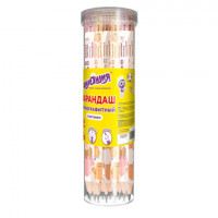 Карандаш чернографитный ЮНЛАНДИЯ "ЖИВОТНЫЕ", 1 шт, HB, с ластиком, корпус ассорти, 182012