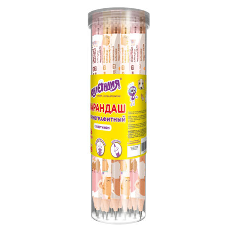 Карандаш чернографитный ЮНЛАНДИЯ "ЖИВОТНЫЕ", 1 шт, HB, с ластиком, корпус ассорти, 182012 по низкой цене оптом Карандаш чернографитный ЮНЛАНДИЯ "ЖИВОТНЫЕ", 1 шт, HB, с ластиком, корпус ассорти, 182012 по низкой цене оптом