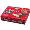 Печенье LOTTE "Choco Pie" ("Чоко Пай"), прослоенное, глазированное, в картонной упаковке, 336 г (12 штук х 28 г) по низкой цене оптом 