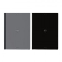 Тетрадь А4 96л. BRAUBERG на сшивке с корешком, клетка, обложка картон, Ритм, 405284