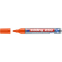 Маркер для белых досок edding 250 Cap-off, круглый наконечник, 1.5-3 мм Оранжевый