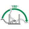 Папка-регистратор LEITZ "Active WOW", механизм 180°, полифом, 82 мм, зеленая, 11060054