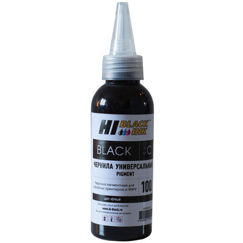 Чернила HI-BLACK для CANON (Тип C) универсальные, черные, 0,1 л, пигментные, 150701095U по низкой цене оптом 
