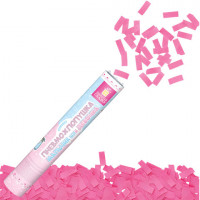 Хлопушка пневматическая 30 см "Мальчик или девочка", бумага, розовый цвет, ЗОЛОТАЯ СКАЗКА, 592456