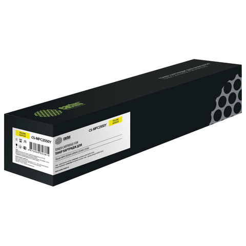 Картридж лазерный CACTUS (CS-MPC2550Y) для Ricoh MPC2030/C2050/C2530/C2550, желтый, ресурс 5500 страниц по низкой цене оптом 