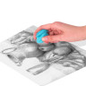 Ластик-клячка художественный BRAUBERG ART "DEBUT", 46х36х10 мм, мягкий, голубой, 229583