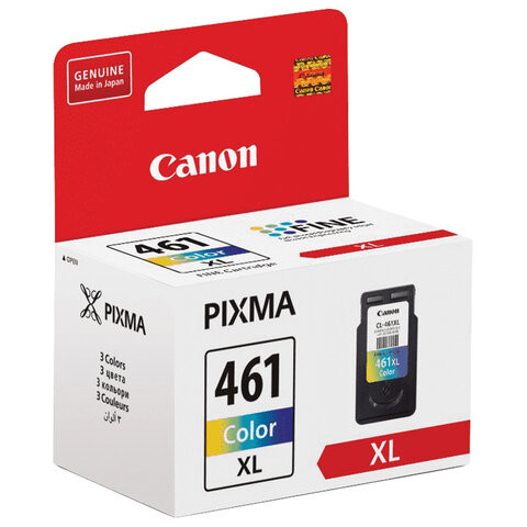 Картридж струйный CANON (CL-461XL) для Pixma TS5340 цветной, повышенной емкости, оригинальный, 3728C001 по низкой цене оптом 