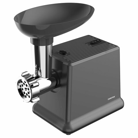Мясорубка CENTEK CT-1624, 2000 Вт, производительность 2 кг/мин, 4 насадки, реверс, черный по низкой цене оптом Краснодар, Москва, Уфа, Казань, Барнаул, Владивосток, Хабаровск, Сахалин, Красноярск, Екатеренбург, 