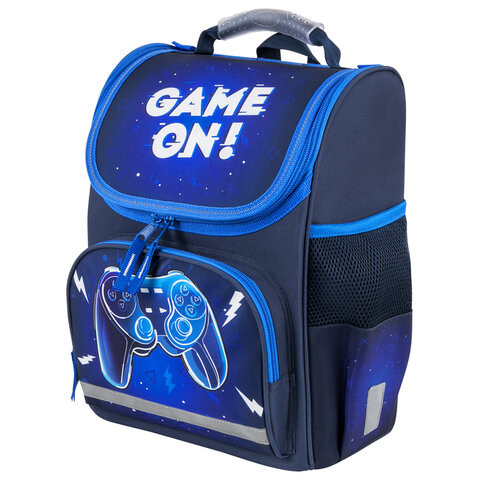 Ранец ПИФАГОР BASIC, 1 отделение, 3 кармана, эргономичная спинка, "Game on", 35х28х18 см, 271376 по низкой цене оптом 