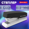 Степлер №24/6, 26/6 BRAUBERG "STYLE MAX", до 30 листов, черный, 272749 по низкой цене оптом 