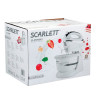 Миксер SCARLETT SC-HM40B01 на подставке, 450 Вт, 5 скоростей, 2 венчика, 2 крюка для теста, чаша, белый, SC - HM40B01 по низкой цене оптом Краснодар, Москва, Уфа, Казань, Барнаул, Владивосток, Хабаровск, Сахалин, Красноярск, Екатеренбург, 