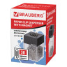 Скрепочница магнитная BRAUBERG с 30 скрепками, прозрачный корпус, 225189 по низкой цене оптом 