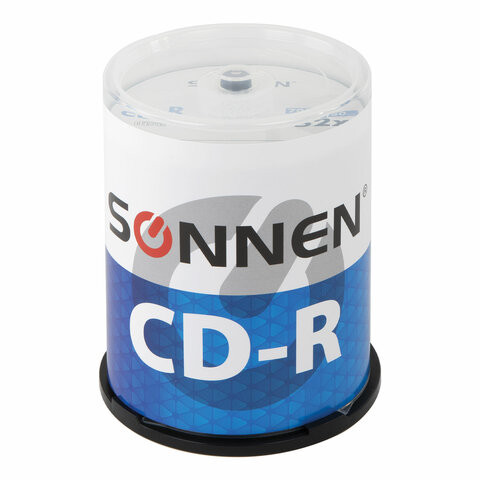 Диски CD-R SONNEN, 700 Mb, 52x, Cake Box (упаковка на шпиле) КОМПЛЕКТ 100 шт., 513533 по низкой цене оптом Краснодар, Москва, Уфа, Казань, Барнаул, Владивосток, Хабаровск, Сахалин, Красноярск, Екатеренбург, 