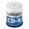 Диски CD-R SONNEN, 700 Mb, 52x, Cake Box (упаковка на шпиле) КОМПЛЕКТ 100 шт., 513533 по низкой цене оптом Краснодар, Москва, Уфа, Казань, Барнаул, Владивосток, Хабаровск, Сахалин, Красноярск, Екатеренбург, 