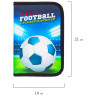 Пенал BRAUBERG, 1 отделение, 1 откидная планка, полиэстер, 21х14 см, "Football champion", 270309 по низкой цене оптом 
