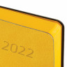 Ежедневник датированный 2022 А5 138x213 мм BRAUBERG "Stylish", под кожу, желтый, 112792 по низкой цене оптом 