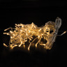 Электрогирлянда уличная ЗОЛОТАЯ СКАЗКА "Бахрома", 100 LED, 2х0,5 м, теплый белый, контроллер, 591299 по низкой цене оптом 