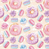 Бумага упаковочная мелованная 70х100 см ЗОЛОТАЯ СКАЗКА "Sweets", 5 дизайнов, 70 г/м2, 591596 по низкой цене оптом 