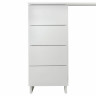 Стол письменный/компьютерный BRABIX "Scandi CD-016", 1100х500х750мм, 4 ящика, белый, 641891, ЦБ013707-1 по низкой цене оптом Краснодар, Москва, Уфа, Казань, Барнаул, Владивосток, Хабаровск, Сахалин, Красноярск, Екатеренбург, 