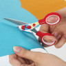 Ножницы BRAUBERG "Kid Series", 130 мм, красные, с цветной печатью "Крабы", закругленные, 23227, 232270 по низкой цене оптом 