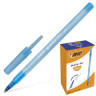 Ручка шариковая BIC "Round Stic", СИНЯЯ, корпус голубой, узел 1 мм, линия письма 0,32 мм, 921403 по низкой цене оптом 