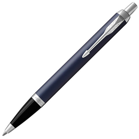 Ручка шариковая PARKER "IM Core Matte Blue CT", корпус темно-синий лак, хромированные детали, синяя, 1931668 по низкой цене оптом  Ручка шариковая PARKER "IM Core Matte Blue CT", корпус темно-синий лак, хромированные детали, синяя, 1931668 по низкой цене оптом