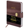 Ежедневник датированный 2026 А5 138х213мм BRAUBERG Elegant, под кожу, застежка, бордовый, 117367 по низкой цене оптом 