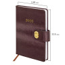 Ежедневник датированный 2026 А5 138х213мм BRAUBERG Elegant, под кожу, застежка, бордовый, 117367 по низкой цене оптом 