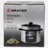 Мультиварка-скороварка BRAYER BR2400, 900 Вт, 5 л, 12 программ, серебро по низкой цене оптом Краснодар, Москва, Уфа, Казань, Барнаул, Владивосток, Хабаровск, Сахалин, Красноярск, Екатеренбург, 