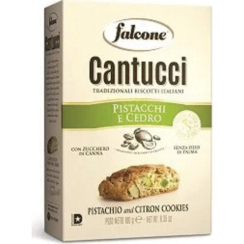 Печенье сахарное FALCONE "Cantucci" с фисташками и цедрой лимона, 180 г, картонная упаковка, MC-00013538 по низкой цене оптом 