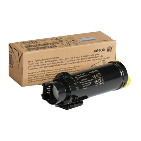 Картридж лазерный XEROX (106R03483) Phaser 6510/WC 6515, желтый, ресурс 1000 стр., оригинальный по низкой цене оптом 