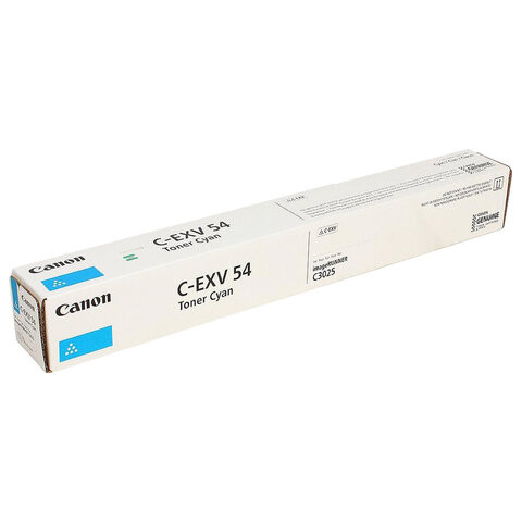 Тонер CANON (C-EXV54C) C3025i, голубой, оригинальный, ресурс 8500 страниц, 1395C002 по низкой цене оптом 