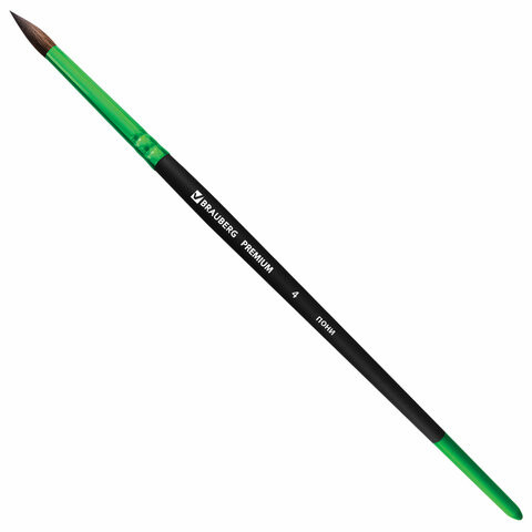 Кисть из ворса пони №4, BRAUBERG PREMIUM, 200983 по низкой цене оптом 