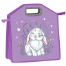 Папка-сумка ЮНЛАНДИЯ, 1 отделение, фетровые ручки, 34х30х11 см, "Little bunny", 270998 по низкой цене оптом 