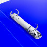 Папка на 2 кольцах BRAUBERG "Neon", 25 мм, внутренний карман, неоновая, синяя, до 170 листов, 0,7 мм, 227459 по низкой цене оптом 