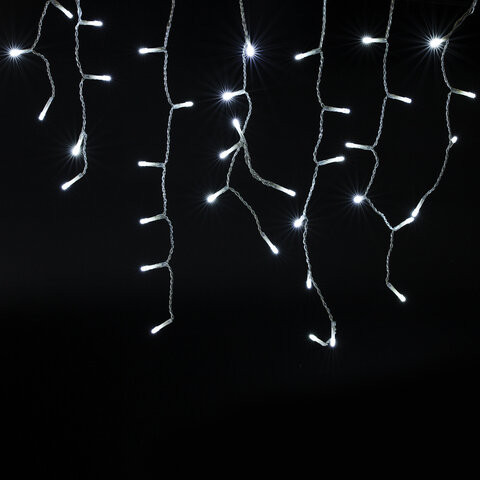 Электрогирлянда-бахрома уличная 6х0,5 м, 180 LED, холодный белый, 220 V, контроллер, ЗОЛОТАЯ СКАЗКА, 591300 по низкой цене оптом 