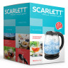 Чайник SCARLETT SC-EK27G80, 2 л, 1800 Вт, закрытый нагревательный элемент, стекло, черный по низкой цене оптом Краснодар, Москва, Уфа, Казань, Барнаул, Владивосток, Хабаровск, Сахалин, Красноярск, Екатеренбург, 